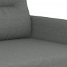 Sofa 3-osobowa, ciemnoszara, 180 cm, tapicerowana tkaniną