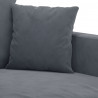 Fotel, ciemnoszary, 60 cm, obity aksamitem