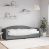 Sofa z materacem do spania, ciemnoszara, 80x200 cm, tkanina