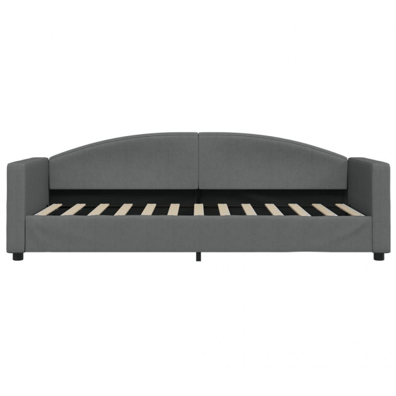 Sofa z materacem do spania, ciemnoszara, 80x200 cm, tkanina