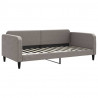 Sofa z materacem do spania, kolor taupe, 100x200 cm, tkanina
