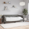 Sofa z materacem do spania, ciemnoszara, 80x200 cm, tkanina