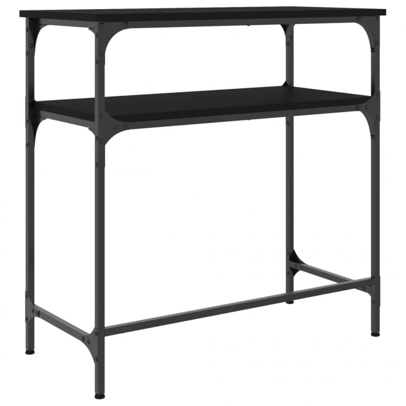 Stolik konsolowy, czarny, 75x35,5x75 cm