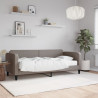 Sofa z materacem do spania, kolor taupe, 80x200 cm, tkanina