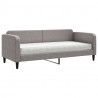 Sofa z materacem do spania, kolor taupe, 80x200 cm, tkanina