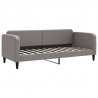 Sofa z materacem do spania, kolor taupe, 80x200 cm, tkanina