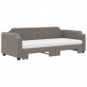 Sofa rozsuwana z materacami, kolor taupe, 100x200 cm, tkanina