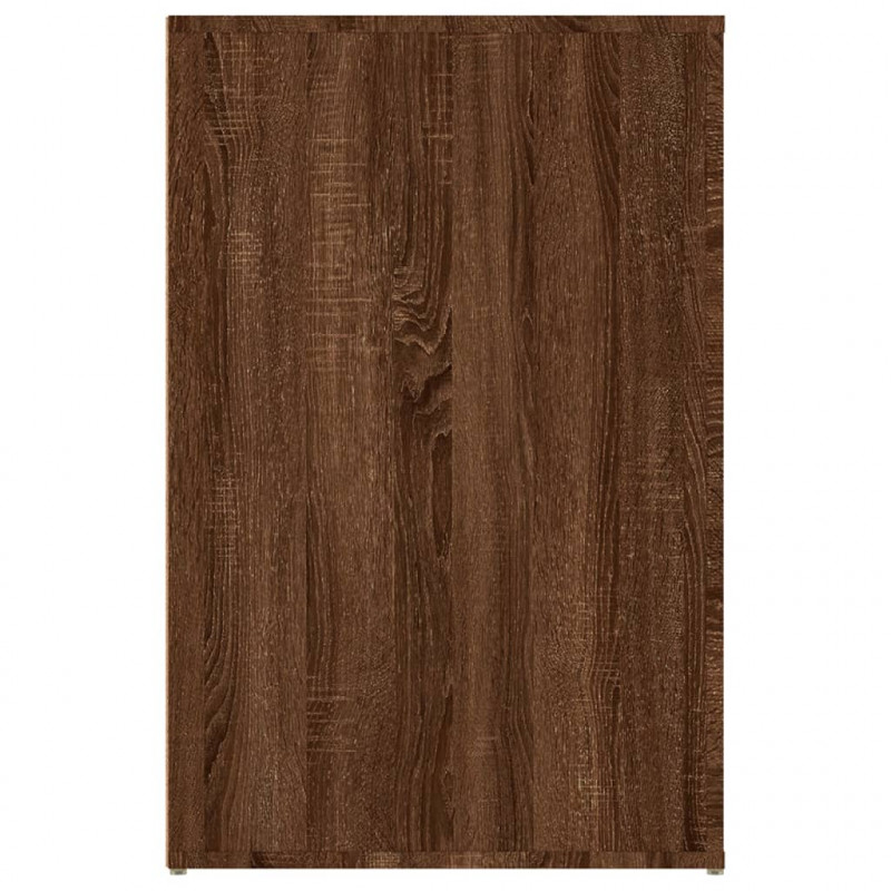 Biurko, brązowy dąb, 100x49x75 cm, materiał drewnopochodny