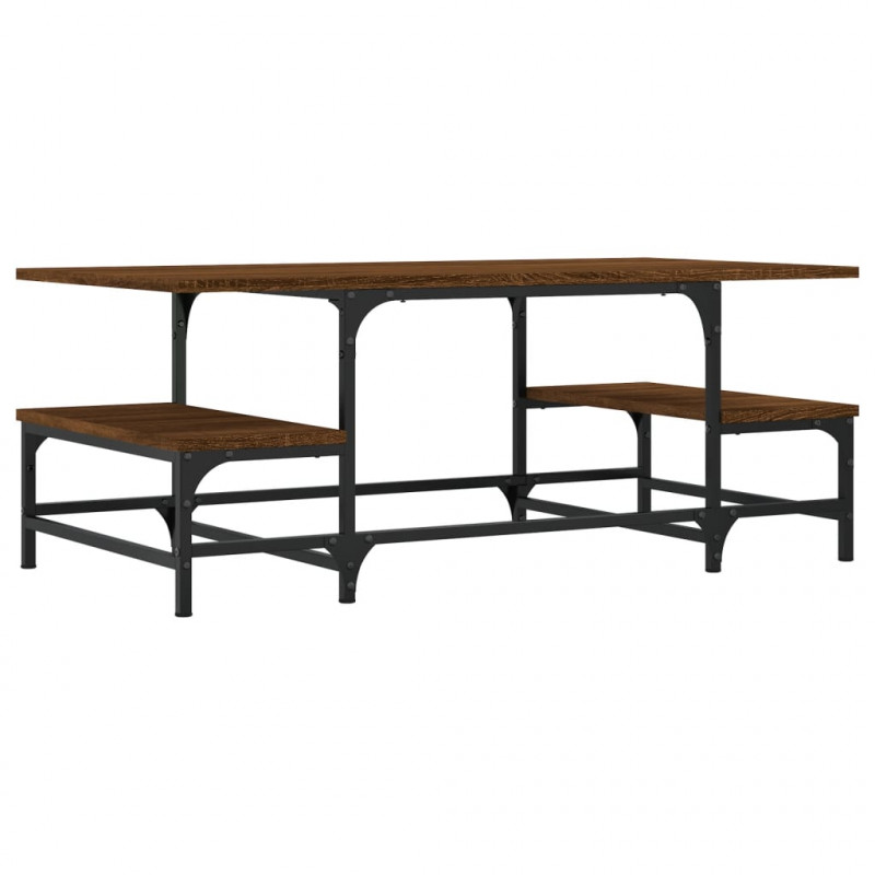 Stolik kawowy, brązowy dąb, 100x50,5x40 cm