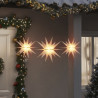 Ozdoby świetlne z LED, 3 szt., składane, białe