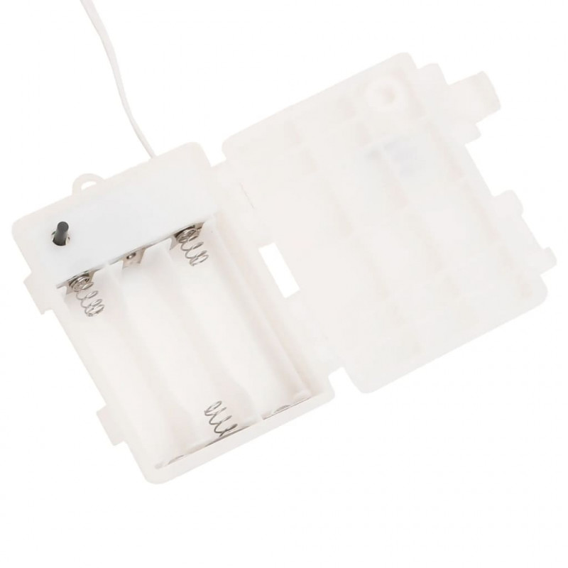 Ozdoby świetlne z LED, 3 szt., składane, białe