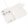 Ozdoby świetlne z LED, 3 szt., składane, białe