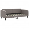 Sofa rozsuwana z szufladami, taupe, 90x200 cm, tkanina