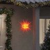 Ozdoby świetlne z LED, 3 szt., składane, czerwone, 43 cm