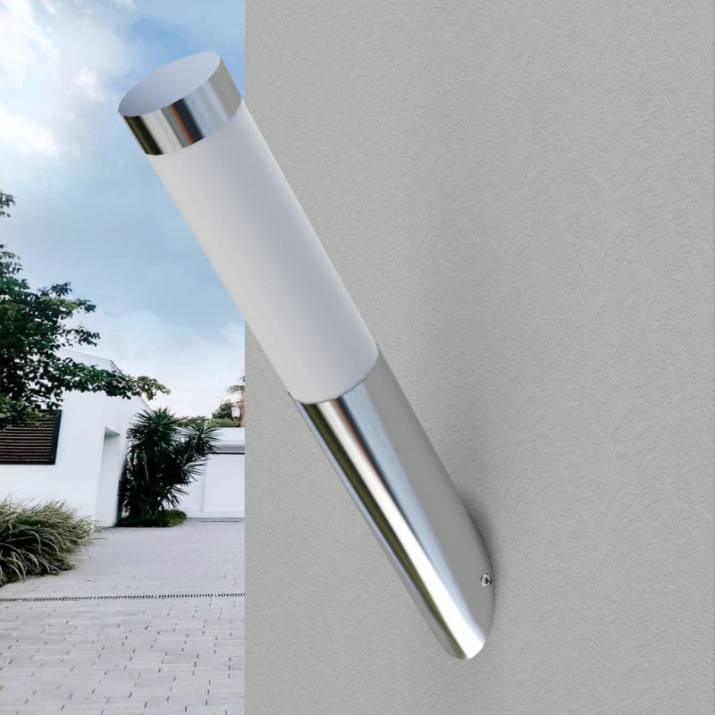 Lampy ogrodowe ze stali nierdzewnej, 6x36 cm