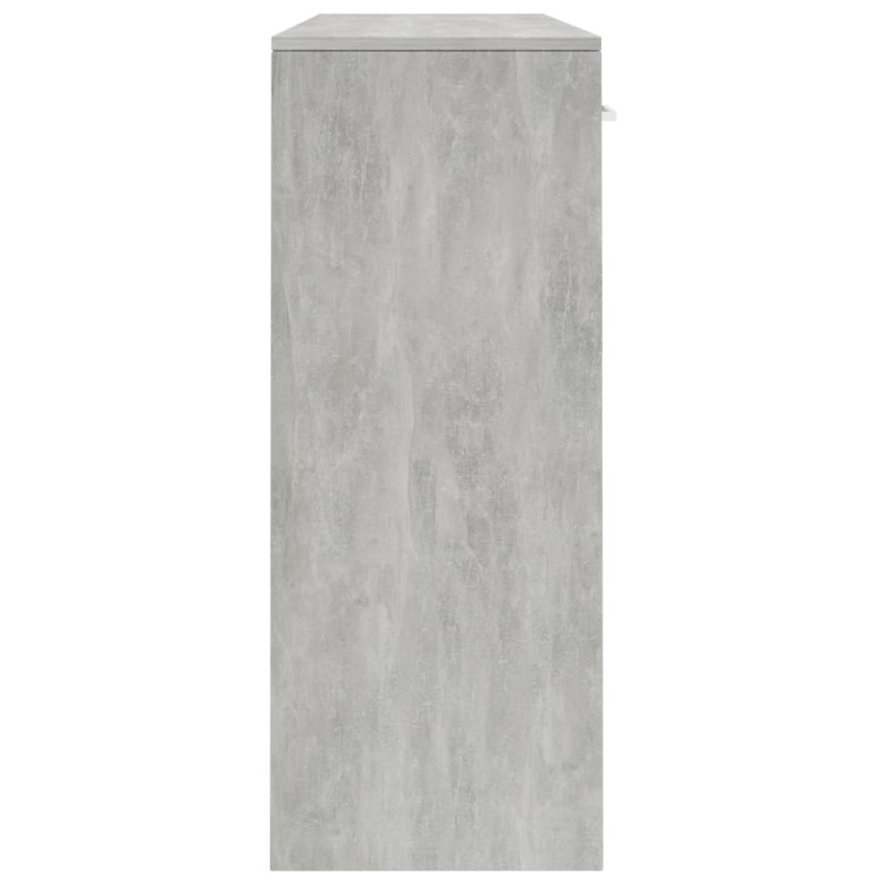 Szafka, betonowa szarość, 110x30x75 cm, materiał drewnopochodny