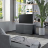 Szafka pod TV, szara, 80x34x36 cm, materiał drewnopochodny