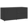 Szafka pod TV, szara, 80x34x36 cm, materiał drewnopochodny