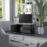 Szafka pod TV, szara, 80x34x36 cm, materiał drewnopochodny