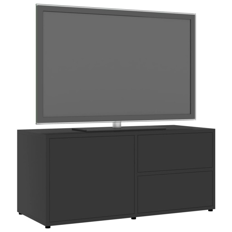 Szafka pod TV, szara, 80x34x36 cm, materiał drewnopochodny
