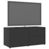 Szafka pod TV, szara, 80x34x36 cm, materiał drewnopochodny