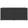 Szafka pod TV, szara, 80x34x36 cm, materiał drewnopochodny