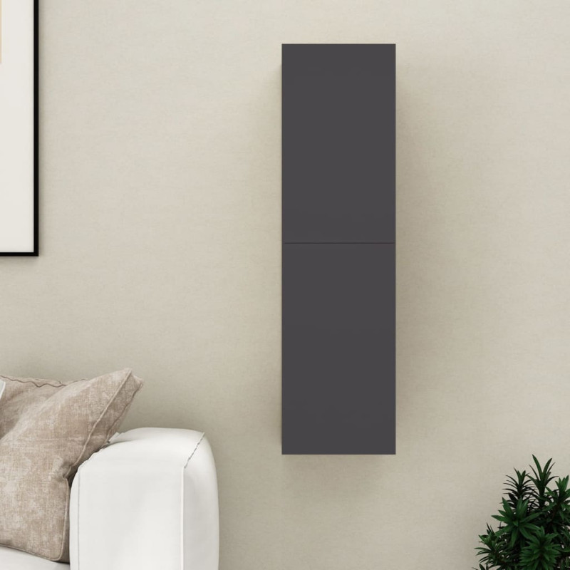 Szafka telewizyjna, szara, 30,5x30x110 cm