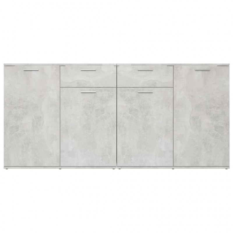 Szafka, szarość betonu, 160x36x75 cm, materiał drewnopochodny