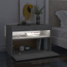 Szafki nocne z LED, 2 szt., szarość betonu, 60x35x40 cm