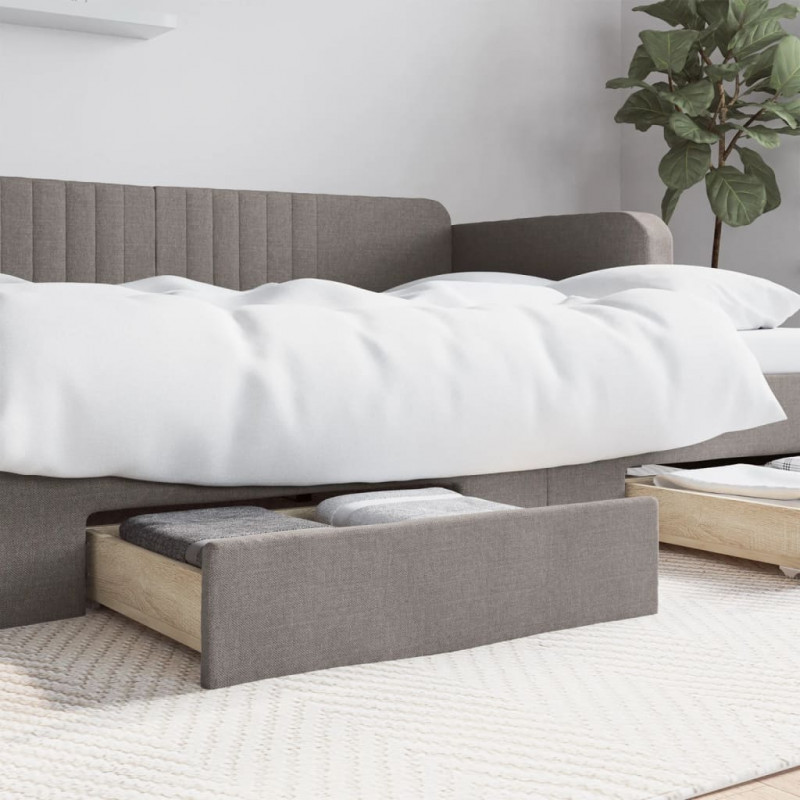Szuflady pod łóżko, 2 szt., kolor taupe