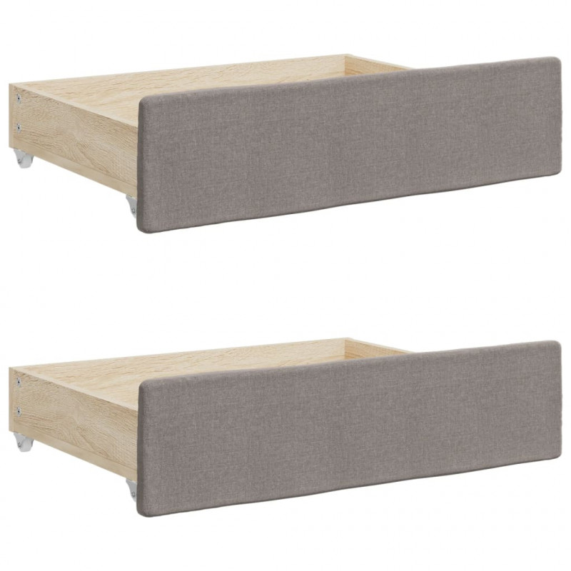 Szuflady pod łóżko, 2 szt., kolor taupe