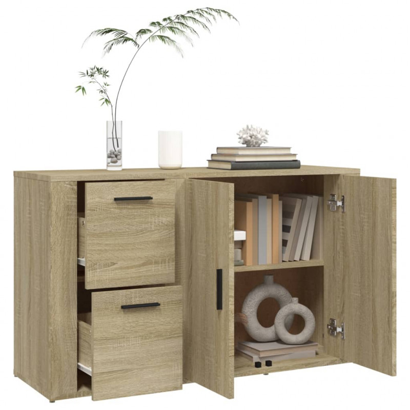 Szafka, dąb sonoma, 100x33x59,5 cm, materiał drewnopochodny