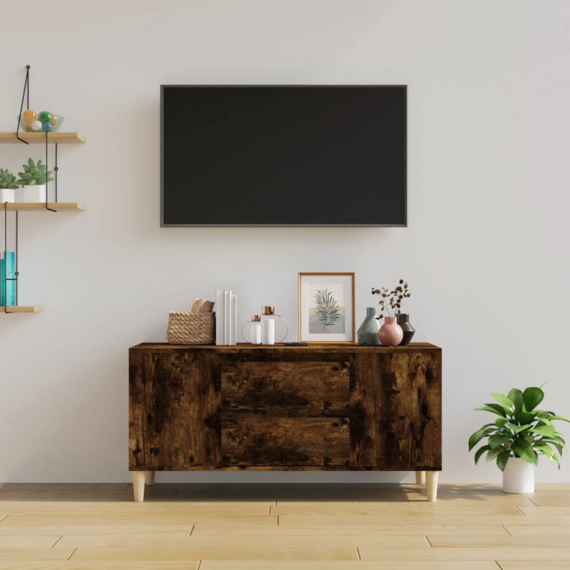 Szafka pod TV, przydymiony dąb, 102x44,5x50 cm