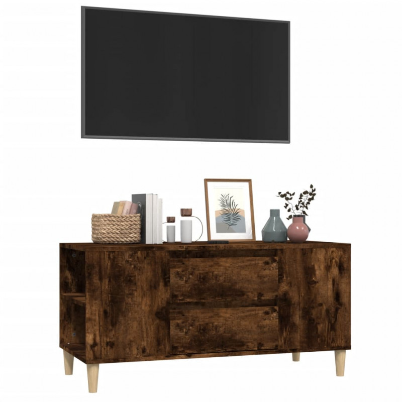 Szafka pod TV, przydymiony dąb, 102x44,5x50 cm