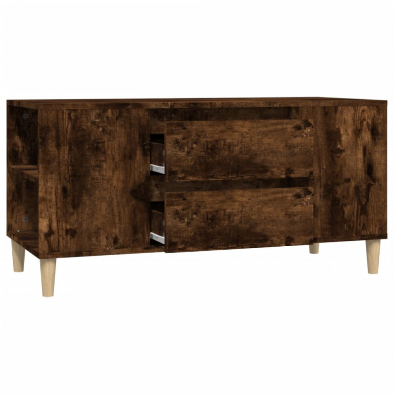Szafka pod TV, przydymiony dąb, 102x44,5x50 cm