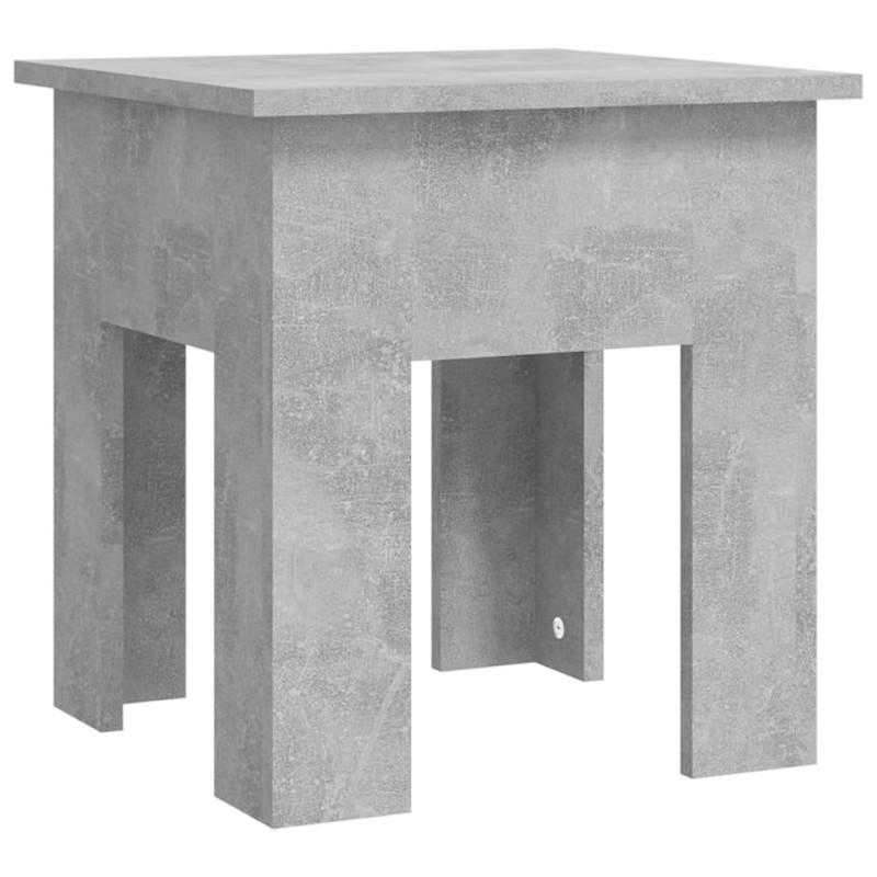 Stolik kawowy, betonowy, 40x40x42 cm, materiał drewnopochodny