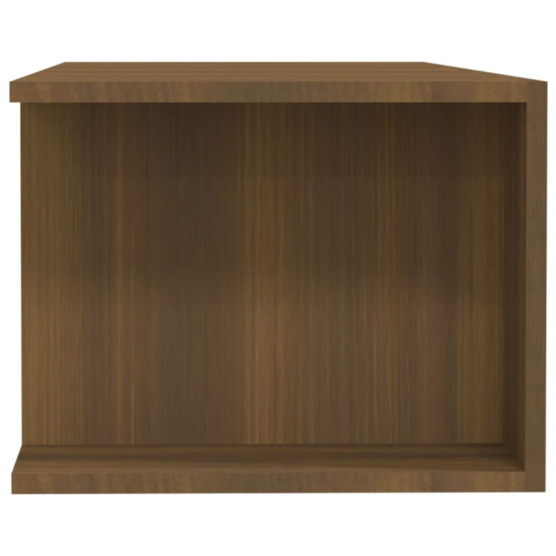Szafka TV z oświetleniem LED, brązowy dąb, 135x39x30 cm