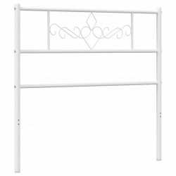 Metalowe wezgłowie, białe, 80 cm