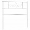 Metalowe wezgłowie, białe, 80 cm