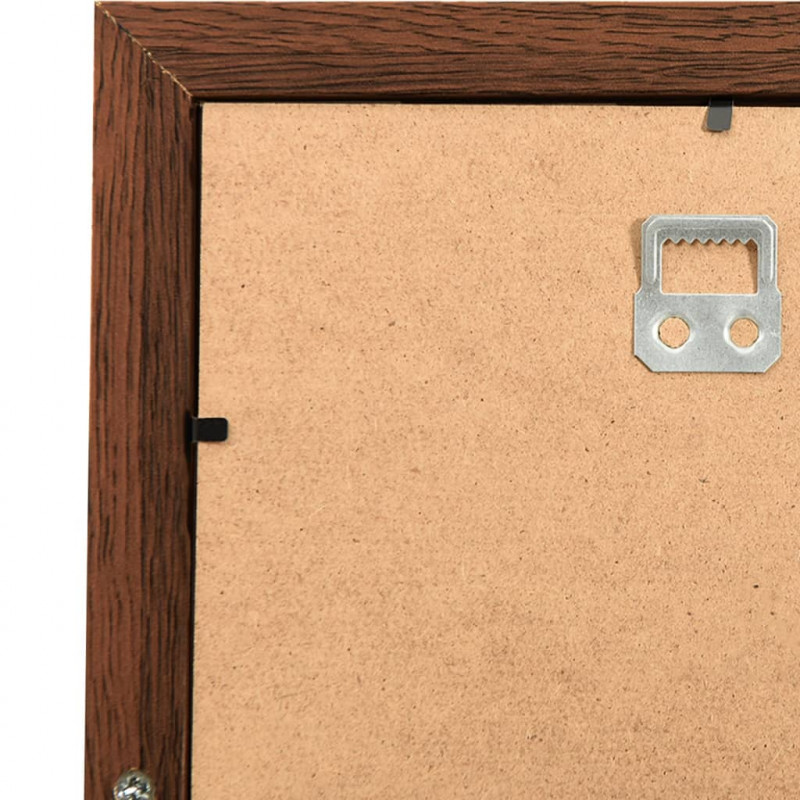 Ramka na 10 zdjęć 13x18 cm, ciemnobrązowa, MDF
