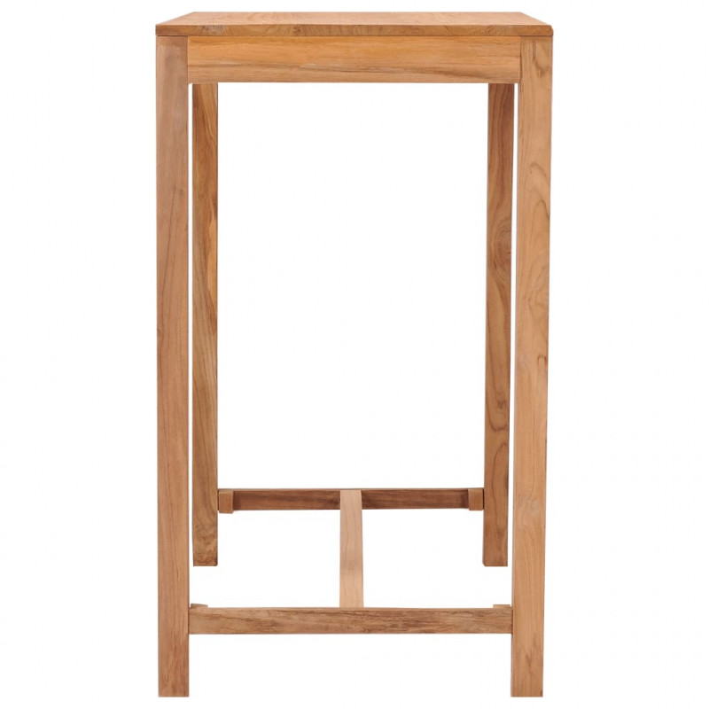 Stolik barowy do ogrodu, 110x65x105 cm, lite drewno tekowe
