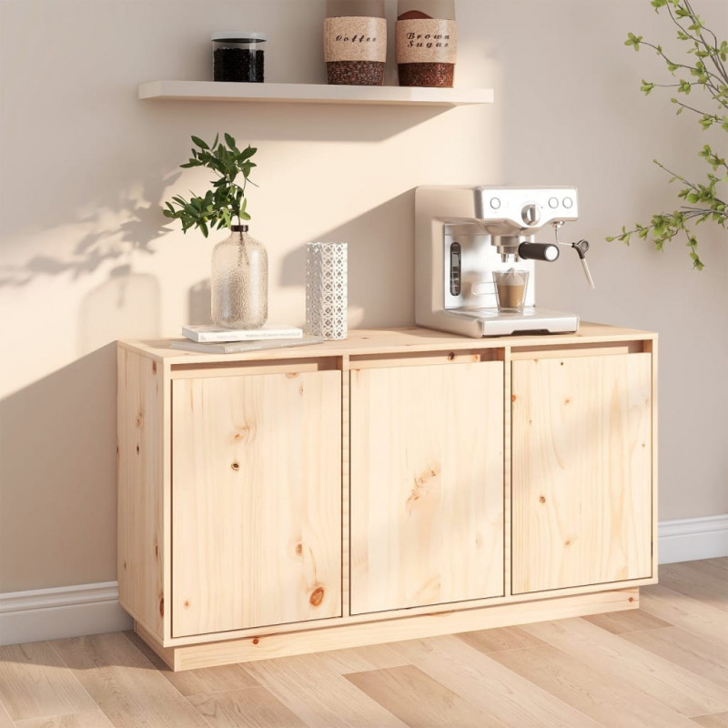 Szafka, 111x34x60 cm, lite drewno sosnowe