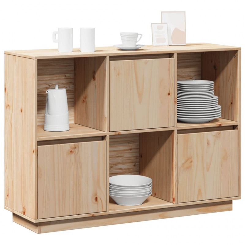 Szafka, 110,5x35x80 cm, lite drewno sosnowe
