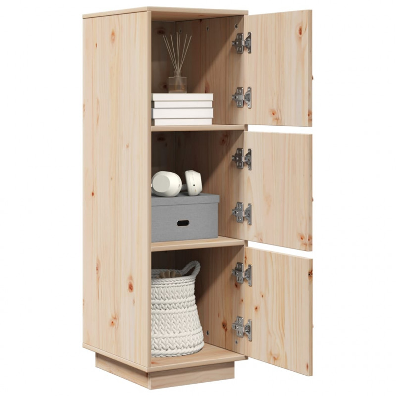 Szafka, 34x40x108,5 cm, lite drewno sosnowe