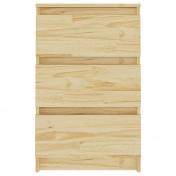 Szafki nocne, 2 szt., 40x29,5x64 cm, lite drewno sosnowe