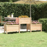 Donica, 178,5x44x75 cm, lite drewno sosnowe