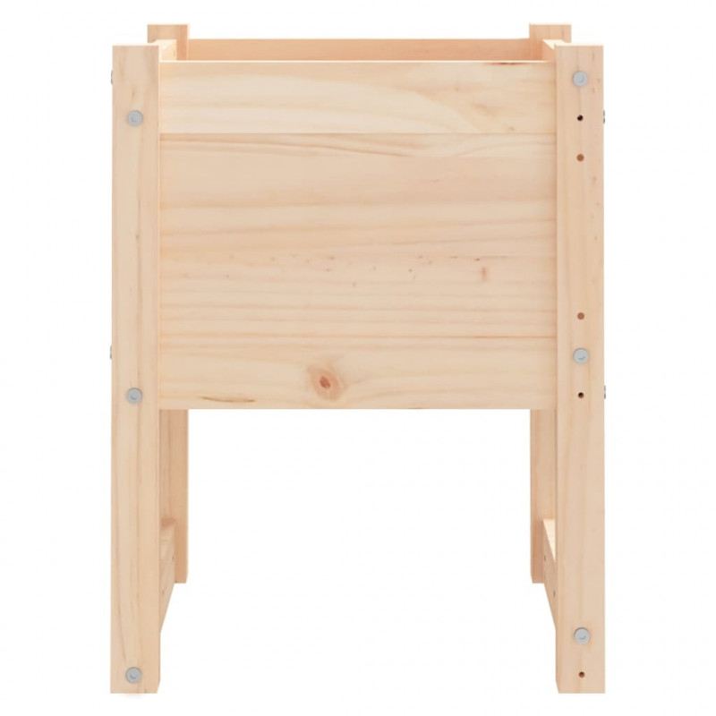Donice, 2 szt., 40x40x52,5 cm, lite drewno sosnowe