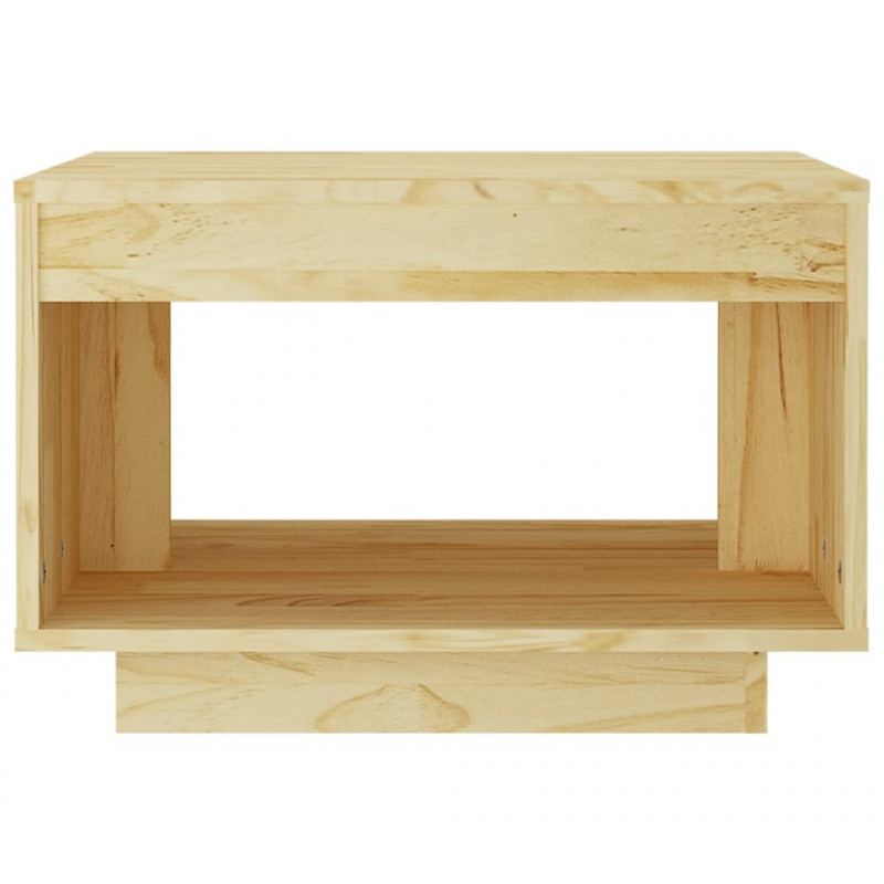 Stolik kawowy, 50x50x33,5 cm, lite drewno sosnowe