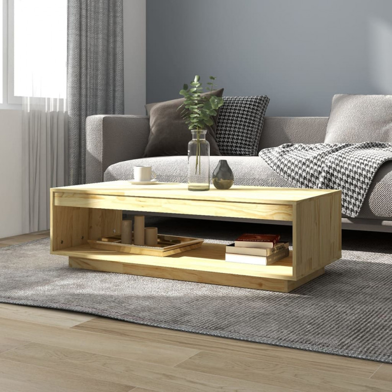 Stolik kawowy, 110x50x33,5 cm, lite drewno sosnowe