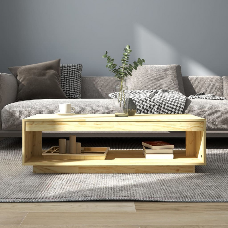 Stolik kawowy, 110x50x33,5 cm, lite drewno sosnowe